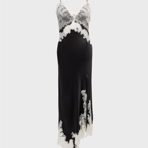 Alice + Olivia Black and White Lace Slip
